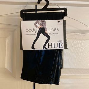 Hue body gloss moto leggings XL